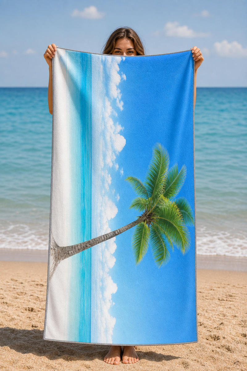 Tropical Palm Shore Towel