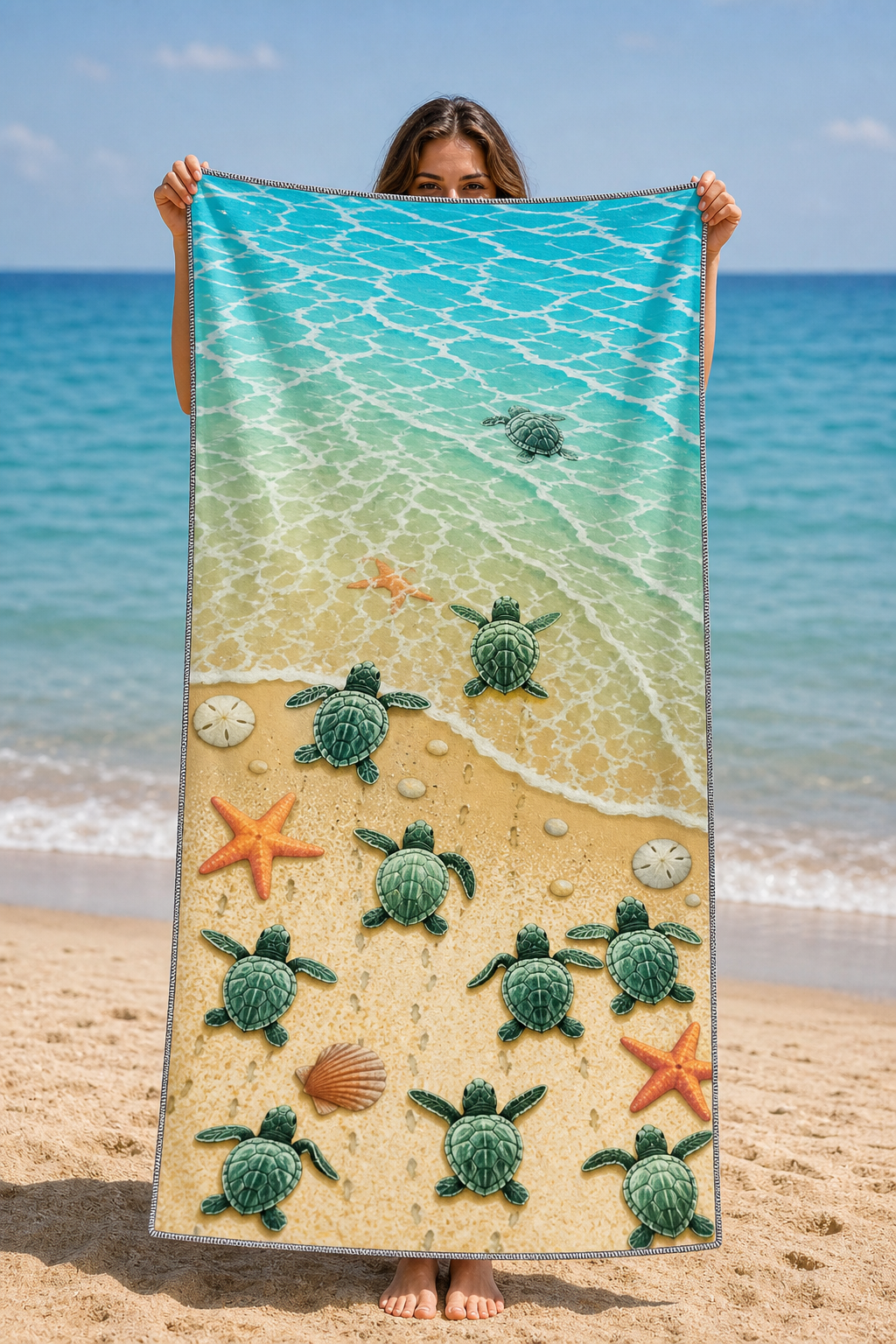 Sea Turtle Shoreline Towel