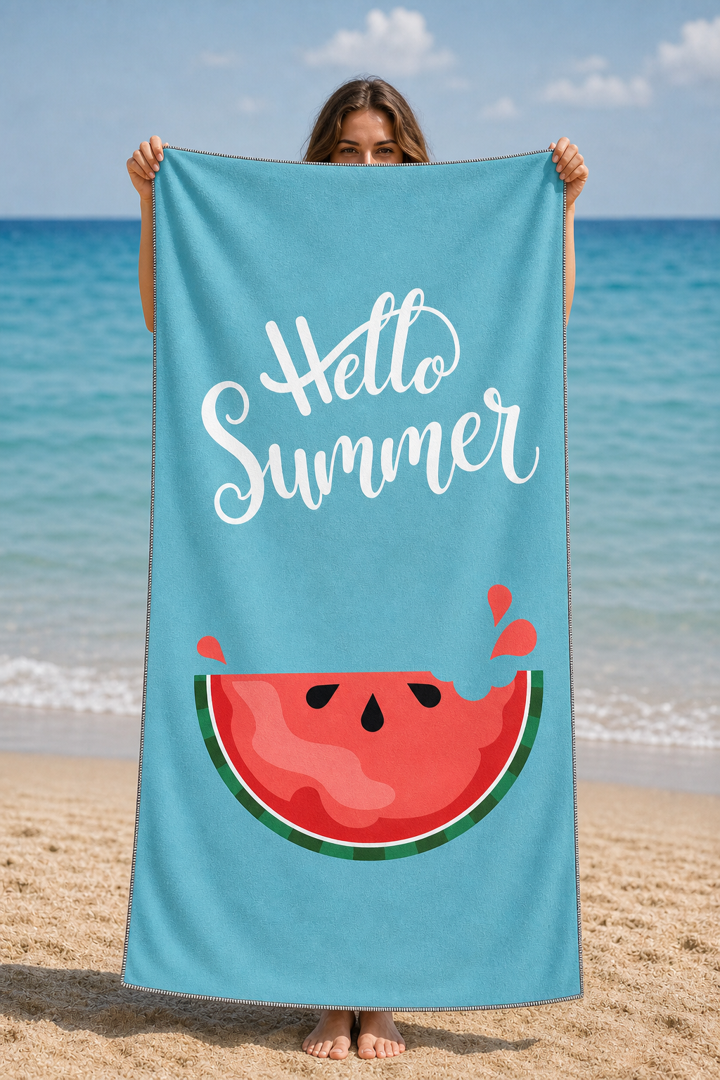 Hello Summer Watermelon Towel