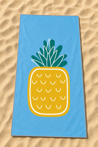Sky Blue Pineapple Towel — 11-sand-flatlay