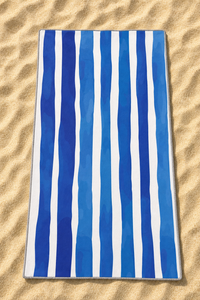 Blue Brush Stripe Towel — 15-sand-flatlay