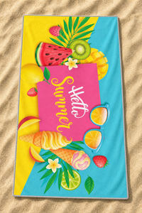 Tropical Fruit Party Towel — 19-sand-flatlay