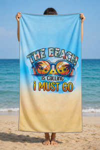 Beach Is Calling Towel — 26-model-holding