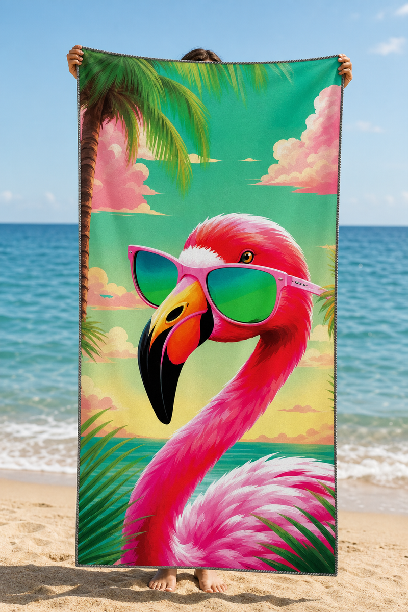 Cool Flamingo Towel