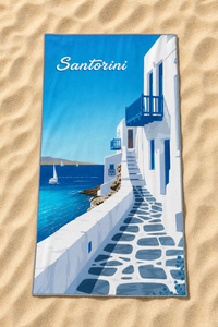 Santorini Seaside Towel — 31-sand-flatlay