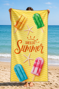 Popsicle Hello Summer Towel — 33-model-holding
