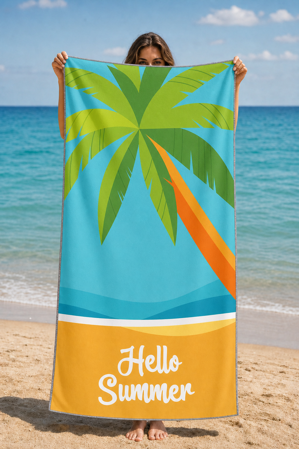 Palm Bay Hello Summer Towel