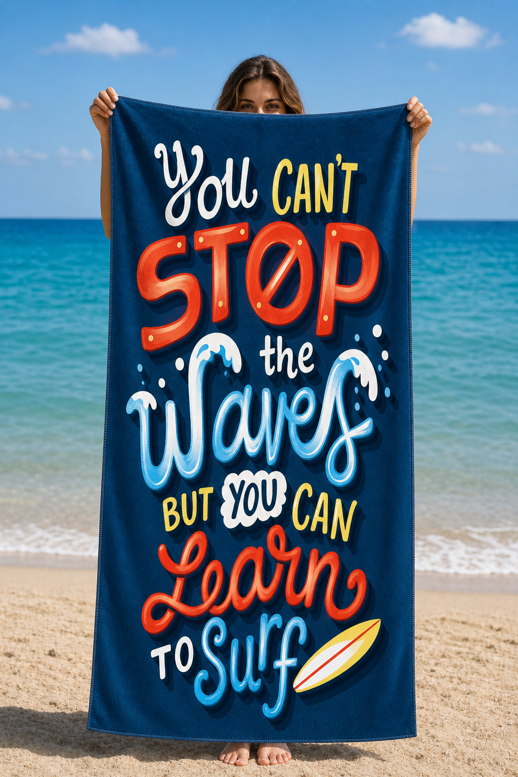Learn To Surf Towel
