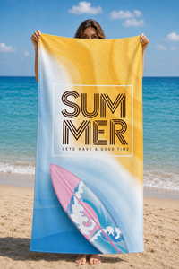 Surfboard Summer Towel — 56-model-holding