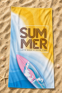Surfboard Summer Towel — 56-sand-flatlay
