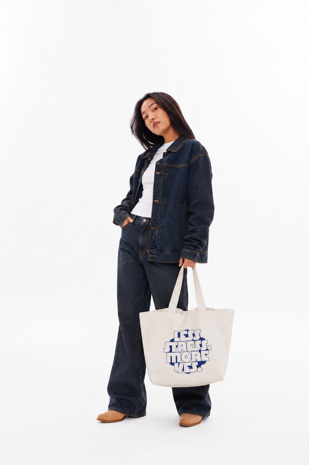 Less Stress More Yes Tote Bag