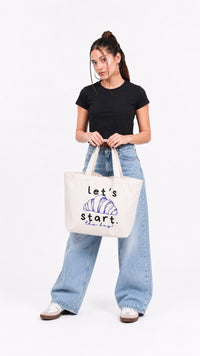 Let's Start The Day Tote Bag