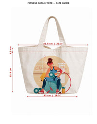 Fitness Girlie Tote Bag