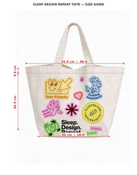 Sleep Design Repeat Tote Bag
